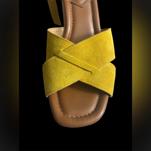 Yellow Wedge Sandals - Picture 5 of 9
